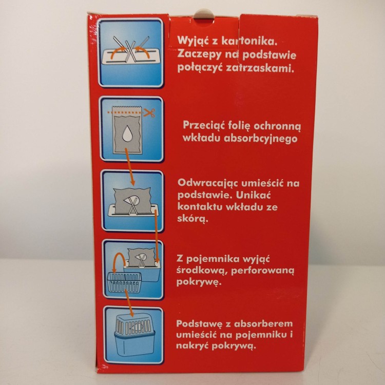 Pochłaniacz wilgoci pojemnik + wkład 1x450g tył opakowania