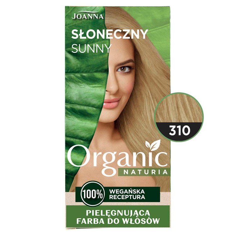 Joanna Organic farba do włosów Vegańska kolor słoneczny blond