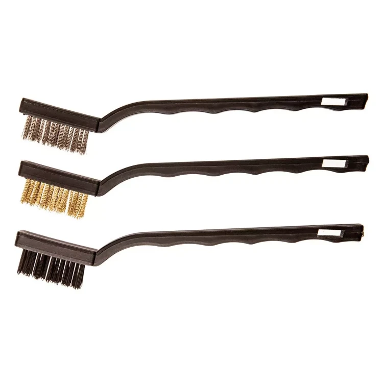 szczotki 180mm : stalowa, mosiężna, nylonowa