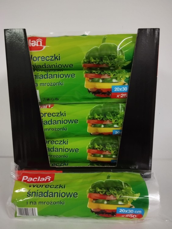 Paclan woreczki śniadaniowe na rolce 250 sztuk