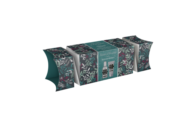 Tesori d'Oriente Muschio Bianco: Perfumy 100ml + Żel pod Prysznic 75ml