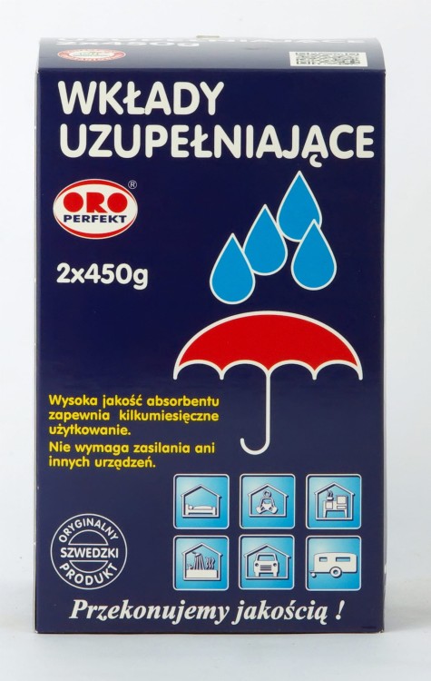 Pochłaniacz wilgoci wkłady uzupełniające 2x450g