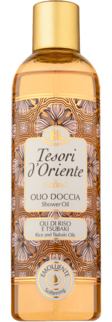 Tesori d'Oriente olejek pod prysznic kojący olej tsubaki i ryżowy 250ml