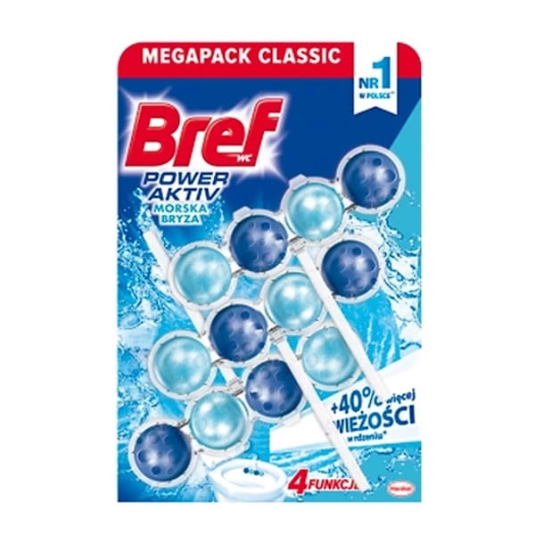 Bref WC Power Active zawieszka do muszli 3x50g ocean