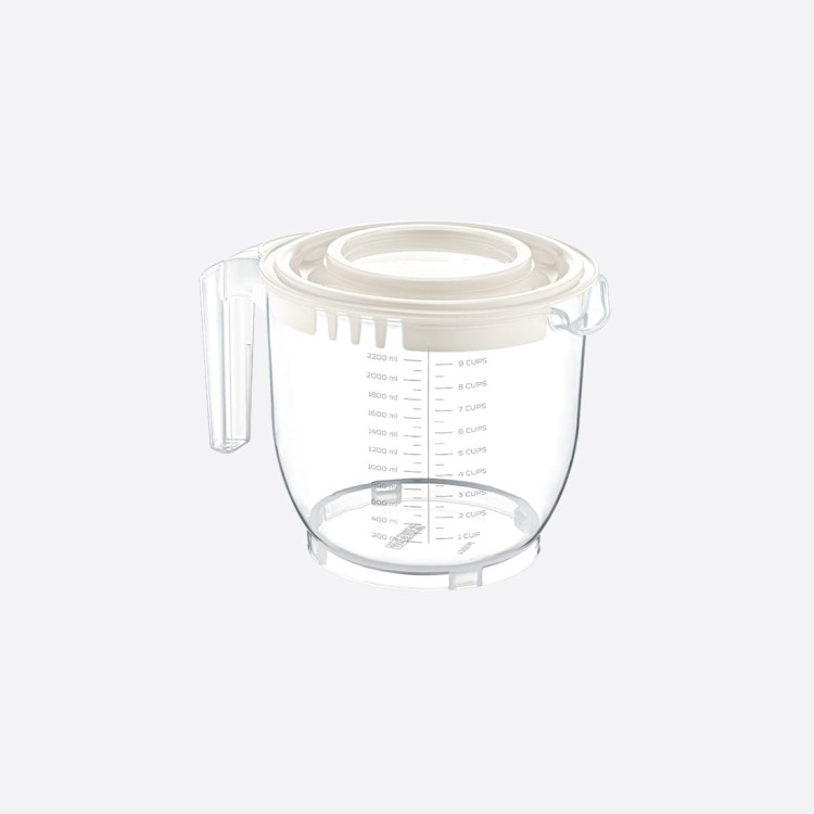 Pojemnik do miksowania 2200 ml z pokrywą białą