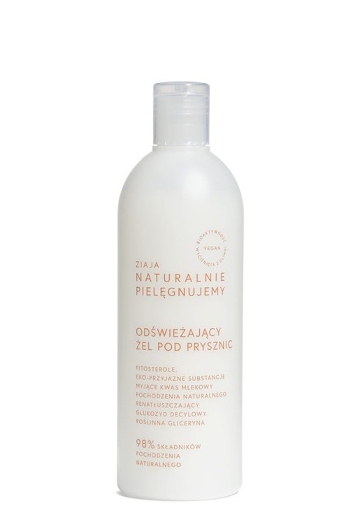 Ziaja Naturalnie Piel. odświeżający żel pod prysznic 400ml Vegan