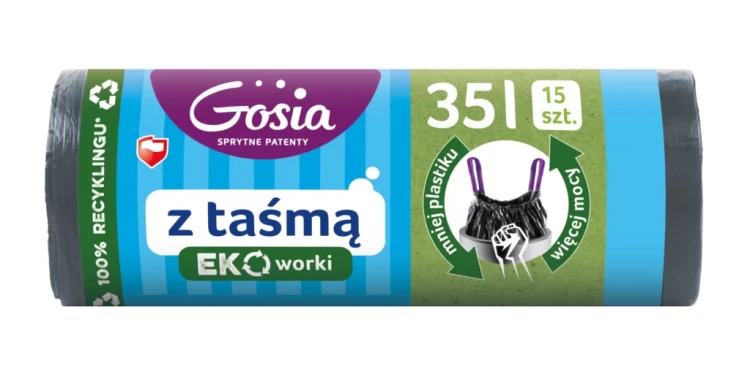 Worki na śmieci Gosia Eko z taśmą 35l 15 sztuk