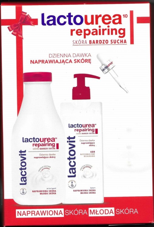Zestaw Lactourea repairing balsam + żel do kąpieli