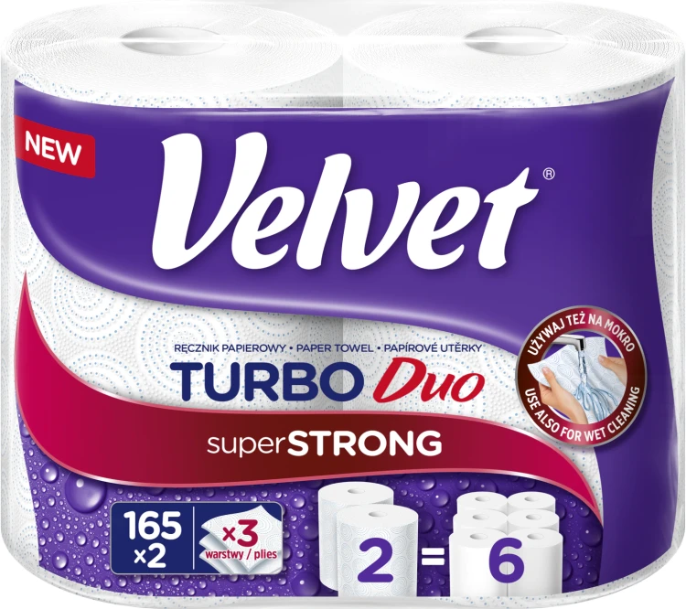 Velvet Ręcznik papierowy kuchenny Turbo Duo