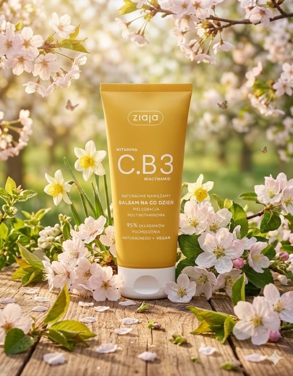 witamina C.B3 balsam na co dzień pojemność: 200 ml w wiosennym plenerze