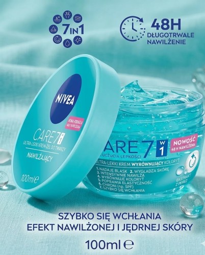 Nivea Care 7 ultralekki hydrożel odświeżający 100ml