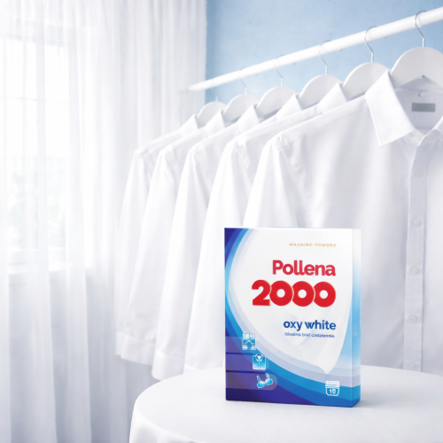 Pollena 2000 proszek do prania firan i białych tkanin 600g