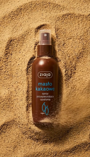 Ziaja masło kakaowe spray przyspieszający opalanie na plaży