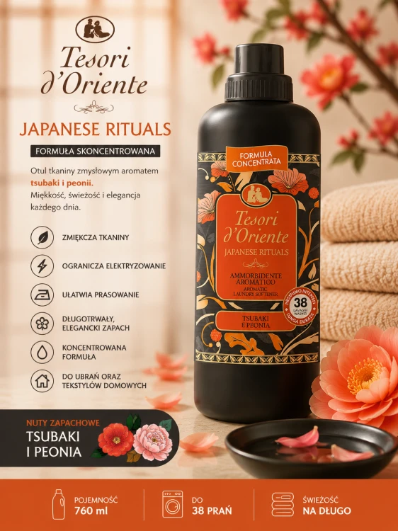 Tesori d'Oriente Japanese Rituals 760ml płyn do płukania opis produktu