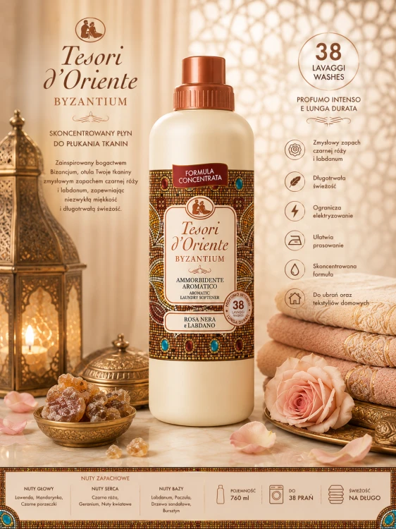 Tesori d'Oriente Byzantium płyn do płukania 760ml grafika szczegółowa
