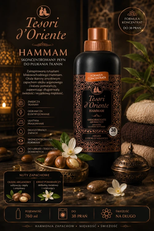 Tesori d'Oriente Hammam 760ml płyn do płukania