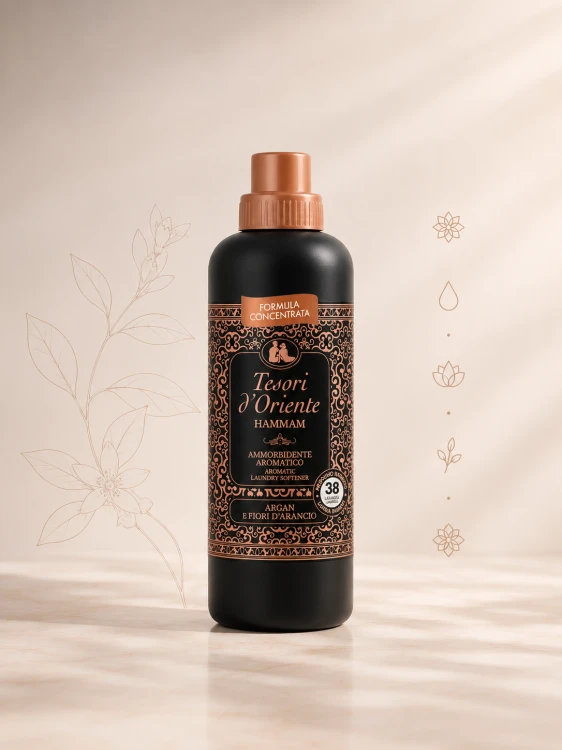 Tesori d'Oriente Hammam 760ml płyn do płukania w delikatnym ujęciu