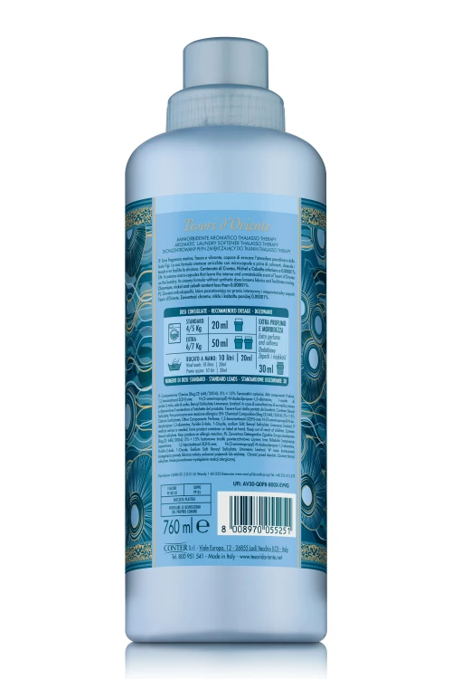 Tesori d'Oriente Thalasso Therapy 760ml płyn do płukania tył opakowania