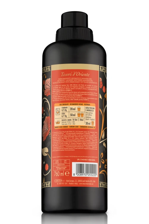Tesori d'Oriente Japanese Rituals 760ml płyn do płukania tył opakowania