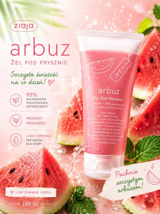 Ziaja Arbuz żel pod prysznic 160ml