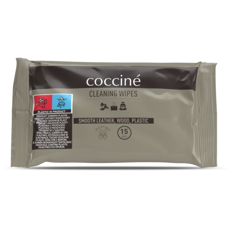 Chusteczki do czyszczenia skóry – 15 szt. COCCINE CLEANING WIPES