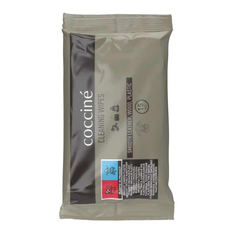 Chusteczki do czyszczenia skóry – 15 szt. COCCINE CLEANING WIPES