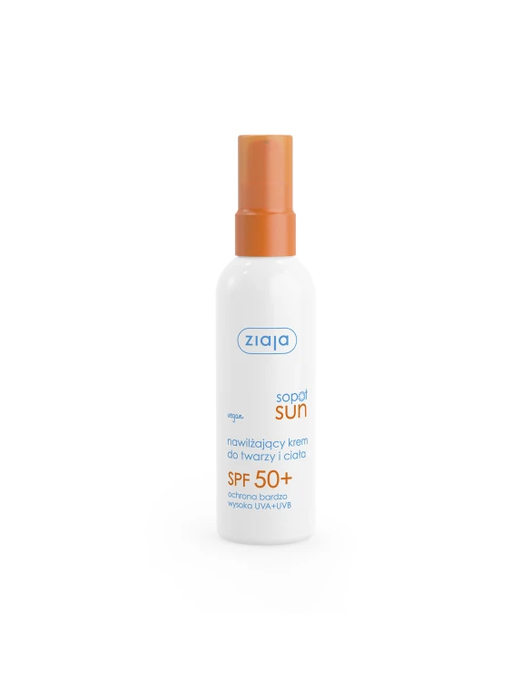 Nawilżający krem do twarzy i ciała SPF 50+ UVA + UVB 90 ml