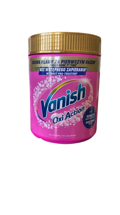 Vanish Oxi Action Pink – Odplamiacz w proszku do białych i kolorowych tkanin 470