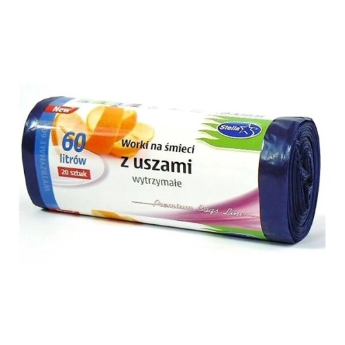 Worki na śmieci Stella z uszami 60 l – 20 szt