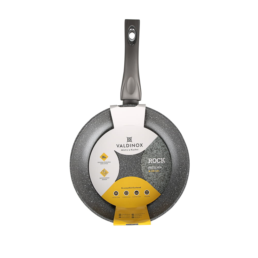 Patelnia Valdinox Rock 24cm na indukcję i nie tylko