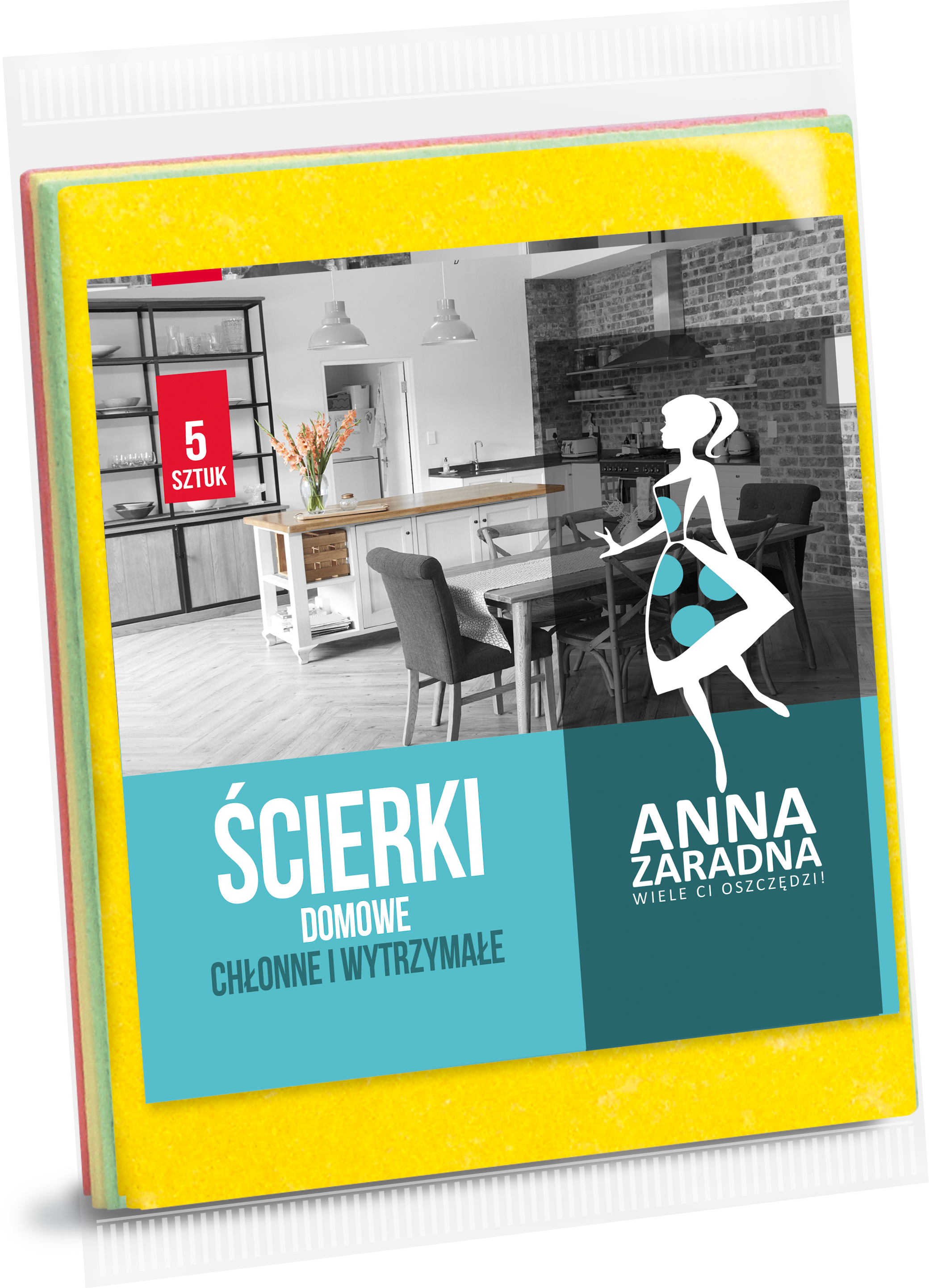Ścierki domowe Anna Zaradna 5szt