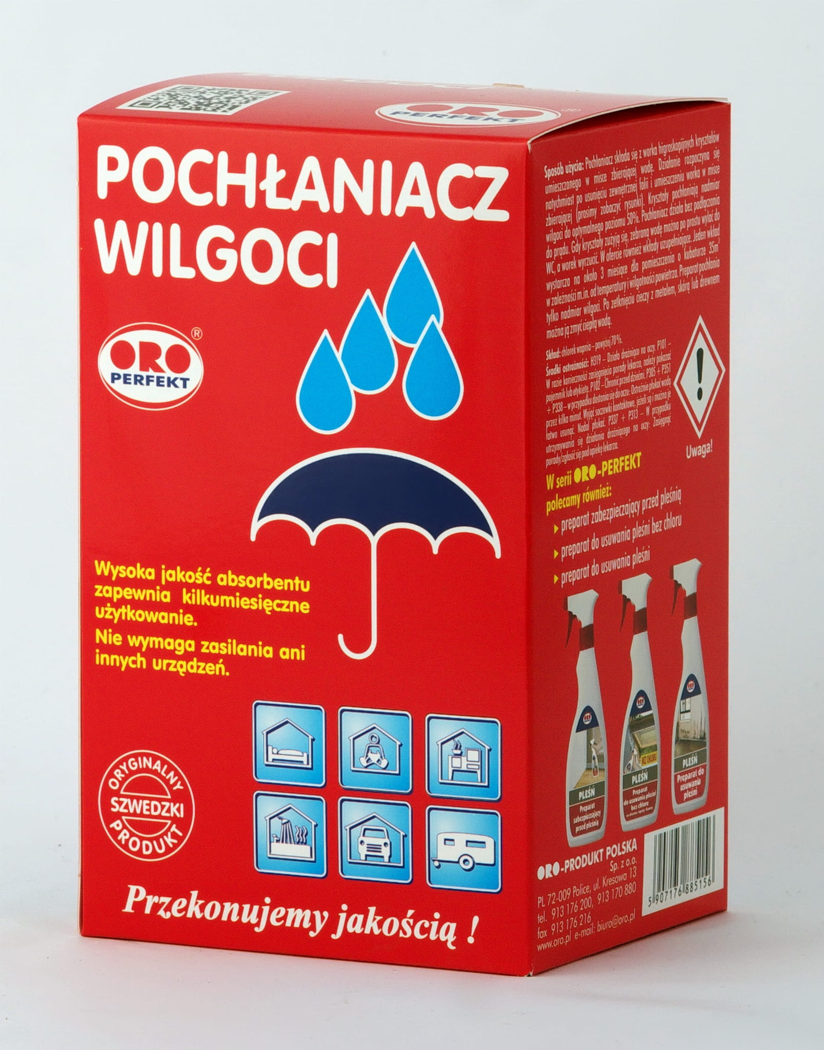 Pochłaniacz wilgoci pojemnik + wkład 1x450g