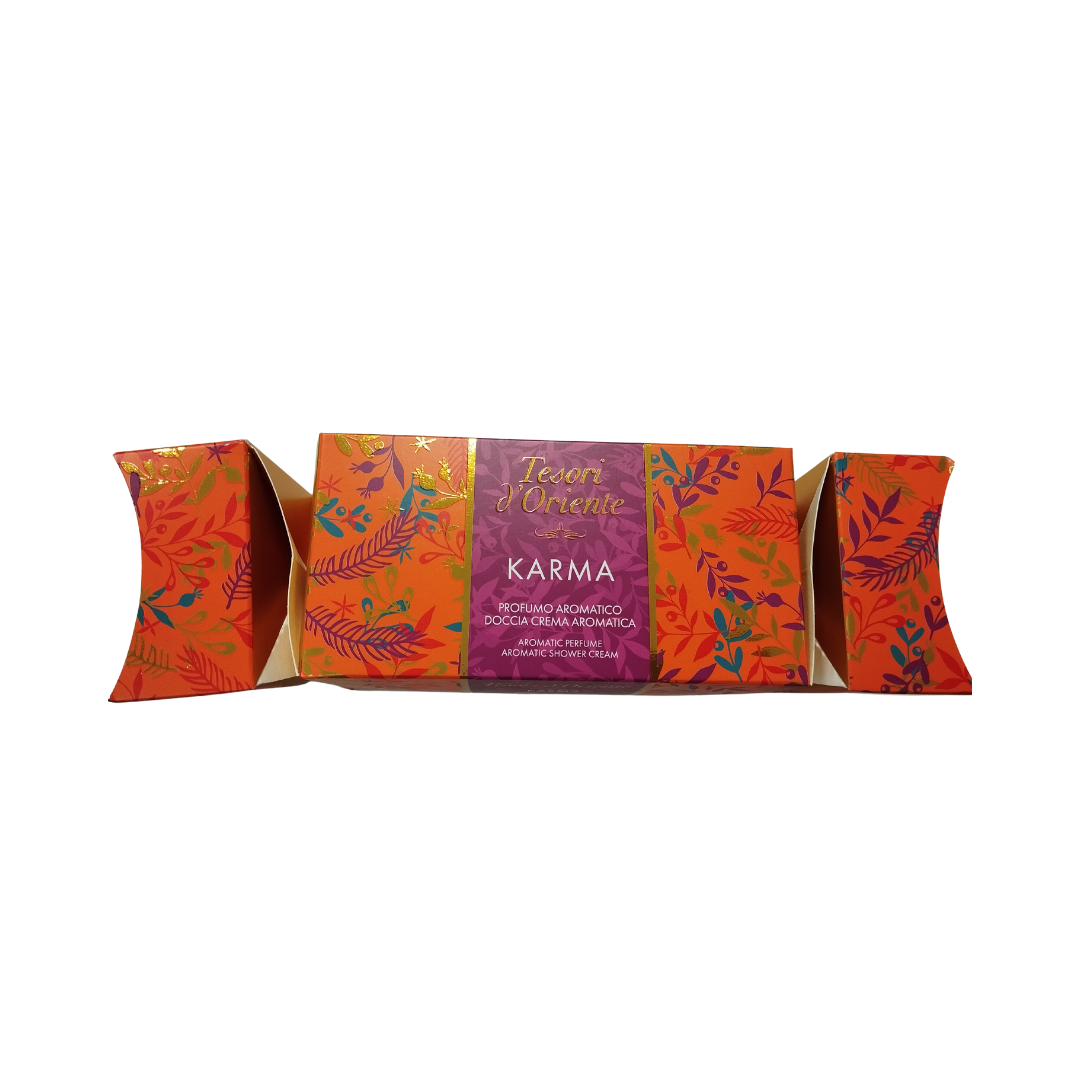 Tesori d'Oriente KARMA : Perfumy 100ml + Żel pod Prysznic 75m