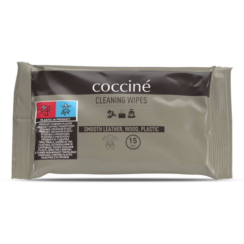 Chusteczki do czyszczenia skóry – 15 szt. COCCINE CLEANING WIPES
